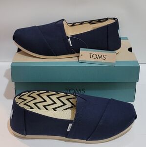 Tom's Classics Navy Blue Canvas Slip On
